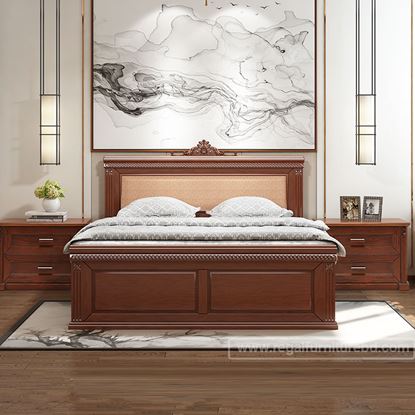 Picture of Wooden Bed Item Name: BDH-339-3-1-20