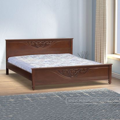 Picture of Wooden Bed Item Name: BDH-337-3-2-20 KING