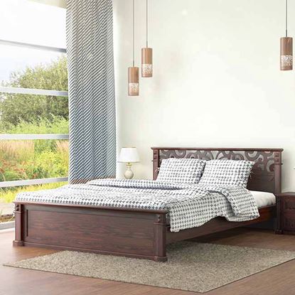 Picture of Wooden Bed Item Name: BDH-309-3-1-20-King