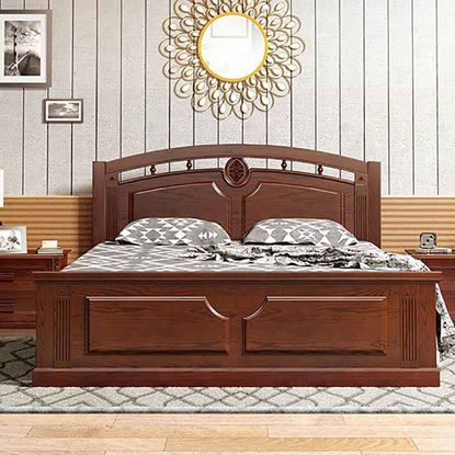 Picture of Wooden Bed Item Name: BDH-328-3-1-20