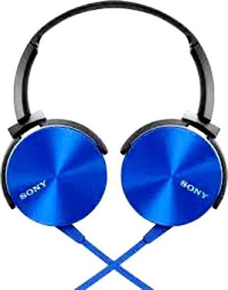 Picture of SONY MDR-XB450 Over The Ear Extra Bass Headphone - Blue