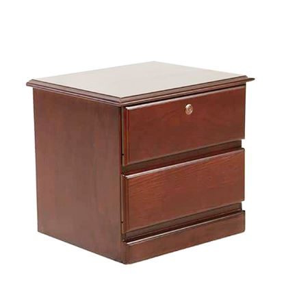 Picture of Oak Wood Bed Side Table - Dark Chocolate