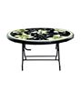 Picture of Dining Table 6 Seat Oval S/L Print Elite Black