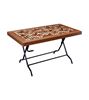 Picture of Caino Dinner Table 6 Seat St/Leg Print Knot EB