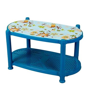Picture of Tea Table With Stopper Print Sea Flowe Tulip Green