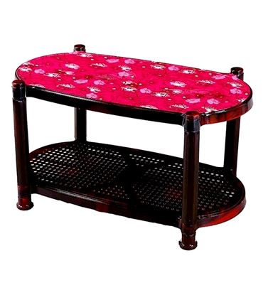 Picture of Tea Table With Stopper Printed Nest Rose Wood