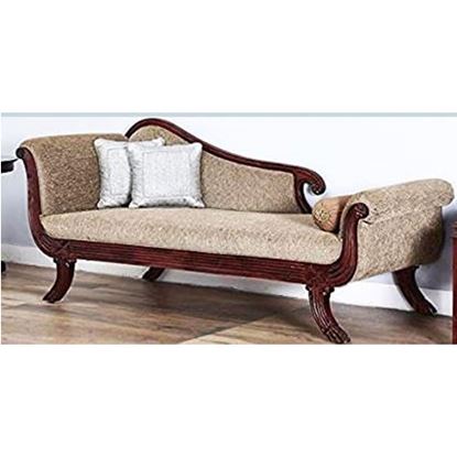 Picture of Latest Furniture Wooden Ethnic Designed Sofa Cum Couch, Standard Size (Brown)